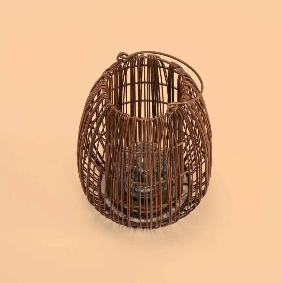ESOTEC - Esotec solar lampe en rotin isabella 28 crackle verre brisé boule style boho 102281