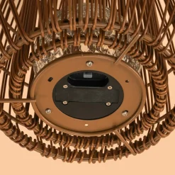 ESOTEC - Esotec solar lampe en rotin isabella 28 crackle verre brisé boule style boho 102281