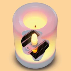 ESOTEC - Esotec solar led bougie mila 7,5x10cm lumière vacillante effet vacillant outdoor 102231