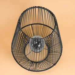 ESOTEC - Esotec solar photophore ilona 50cm boîte en métal poly-rattane résistant aux intempéries 102208