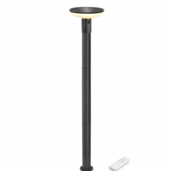 ESOTEC - Esotec solar pir lampe sur pied linus 200 max cct télécommande aluminium 102945