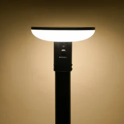 ESOTEC - Esotec solar pir lampe sur pied linus 200 max cct télécommande aluminium 102945