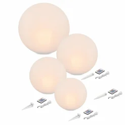 ESOTEC - Esotec solarkugel siena set de 4 pièces ⌀=20, 30, 40 et 50 cm 16 couleurs lumineuses 102896