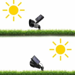 ESOTEC - Esotec solarspot pour l'extérieur couleur de lumière rgb et modes au choix résistant aux intempéries 102134