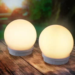 ESOTEC - Esotec 2x boule solaire duo color lampes boules flottantes ⌀=15cm extérieur 102125