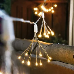 ESOTEC - Guirlande lumineuse décorative solaire esotec feu d'artifice avec 100 led blanc chaud 102575