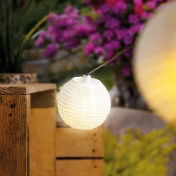 ESOTEC - Guirlande lumineuse solaire esotec avec 20 lampions avec batterie pour l'extérieur résistant aux intempéries 102184