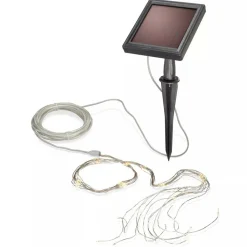 ESOTEC - Guirlande solaire verena 10 filaments de 10 leds blanc chaud