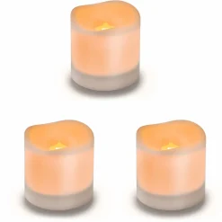 ESOTEC - Lot de 3 bougies solaires à led esotec romantica lumière vacillante lumière solaire extérieure 102054