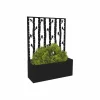 ESSCHERT'S GARDEN - Jardinière en fer avec treillis motif oiseaux