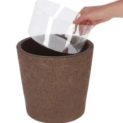 ESSCHERT'S GARDEN - Pot de fleur en terre cuite non verni marron 23 cm