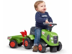 FALK - Porteur tracteur enfant avec remorque pelle et rateau claas