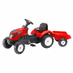 FALK - Tracteur à pédales à enfourcher country farmer rouge
