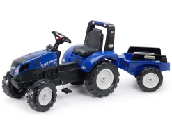 FALK - Tracteur enfant new holland avec remorque 3 à 7 ans