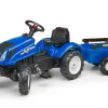 FALK - Tracteur enfant new holland avec remorque 2 à 5 ans