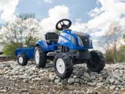 FALK - Tracteur enfant new holland avec remorque 2 à 5 ans