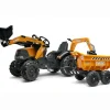 FALK - Tractopelle à pédales case ih construction avec excavatrice et selle pivotante 3