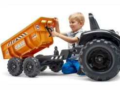 FALK - Tractopelle à pédales case ih construction avec excavatrice et selle pivotante 3