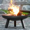 FARM COOK - Brasero de jardin bellah en acier-sans couvercle-ø 80cm-acier naturel---acier naturel