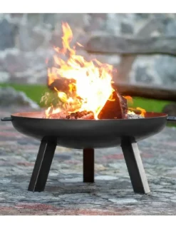 FARM COOK - Brasero de jardin bellah en acier-sans couvercle-ø 80cm-acier naturel---acier naturel