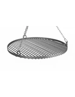 FARM COOK - Grille ronde à suspendre pour brasero en acier-ø 50cm-acier noir sablé---acier noir sablé