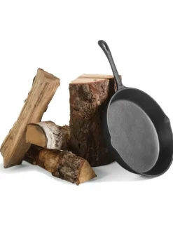 FARM COOK - Poêle en fonte pour braséro ou cheminée extérieure-noir-ø: 28 cm-noir--