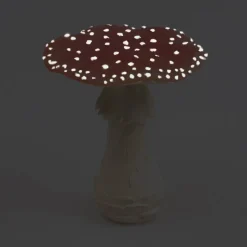 FARMWOOD ANIMALS - Champignon amanite tue-mouche en résine taille s : 15 x 15 x 18 cm