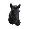 FARMWOOD ANIMALS - Tête de cheval noir en résine 15 x 21 x 30 cm