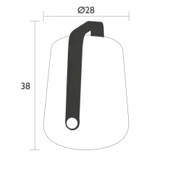 FERMOB - Lampe Balad H38 Bamboo