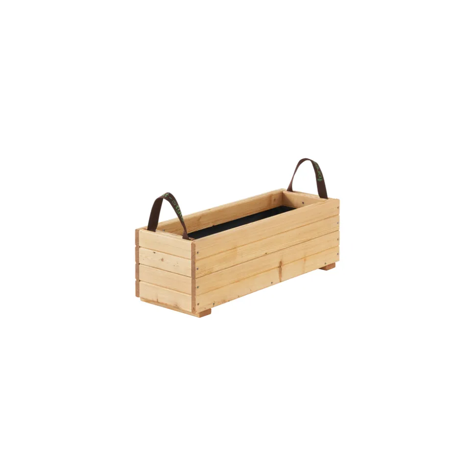 FOREST STYLE - Jardinière Freya en Mélèze : L.60 x l.21,5 x 19,5 cm