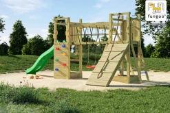 FUNGOO - Aire de jeu fungoo funny maxi exposure avec pont et toboggan