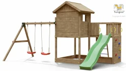FUNGOO - Aire de jeux galaxy l avec balançoire double