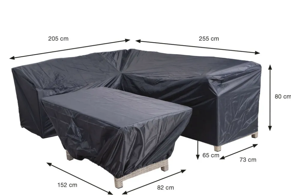 GARDEN IMPRESSIONS - Housse coverit l/d de jardin - 205/255 x 73 x h80 et 152 x 82 x h65 - garden impressions
