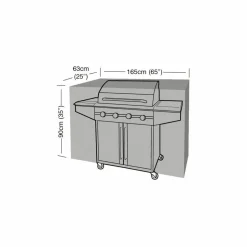 GARLAND - Housse de protection barbecue rectangulaire 165 cm de long