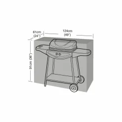 GARLAND - Housse de protection barbecue rectangulaire 124 cm de long