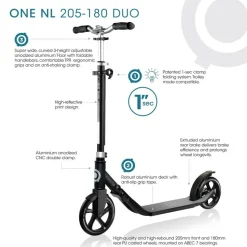 GLOBBER - Globber - trottinette pliable one nl - grey