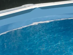 GRE - Liner seul bleu pour piscine acier ovale 7,44 x 3,99 x 1,22 m