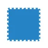 GRE - Lot de 9 dalles de protection de sol pour piscine 50 x 50 cm bleues épaisseur 4,