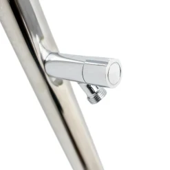 GRE POOLS - Douche de jardin en acier inoxydable avec lave-pied