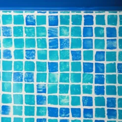 GRE POOLS - Liner 0,50 bleu grésite piscine ronde diam. Ø3,50m x h1,32m