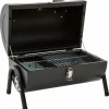 HABITAT ET JARDIN - Barbecue charbon de bois portable "captain" - 42 x 27 x 43 cm - noir