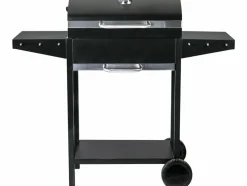 HABITAT ET JARDIN - Barbecue charbon de bois "bizon" - 119 x 50 x 101 cm - noir