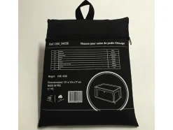 HABITAT ET JARDIN - Housse de protection pour salon de jardin - 121 x 114 x 77 cm - noir