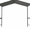 HABITAT ET JARDIN - Pergola tonnelle pour barbecue - 277 x 149 cm - anthracite