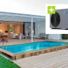HABITAT ET JARDIN - Piscine bois rectangle "tobago"- 6.20 x 3.00 x 1.31 m + pompe à chaleur - puissance 6.1 kw