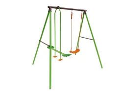 HABITAT ET JARDIN - Portique acier "lola" - 1.96m - 2 agrès