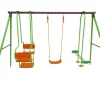 HABITAT ET JARDIN - Portique acier "eva" - 1.96m - 3 agrès