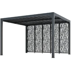 HABRITA - Habrita pergola bioclimatique 10.80m² gris anthracite - per36m30bi