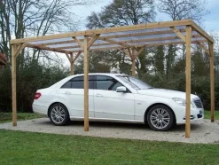HABRITA - Habrita pergola en bois thermo chauffé 15.10 m² avec couverture pvc - th3051s2