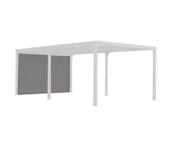 HABRITA - Habrita rideau pour pergola bioclimatique gris - per bi r36